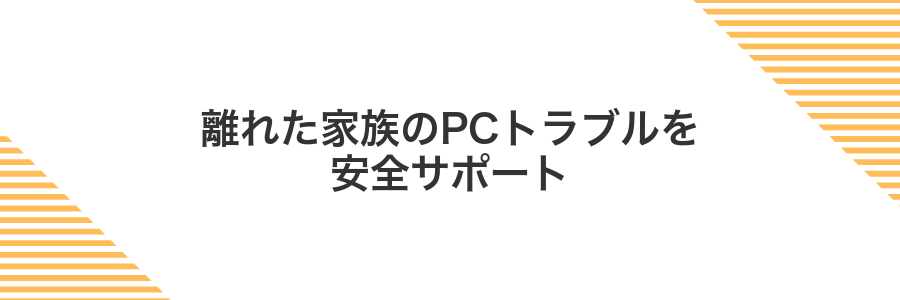 離れた家族のPCトラブルを安全サポート