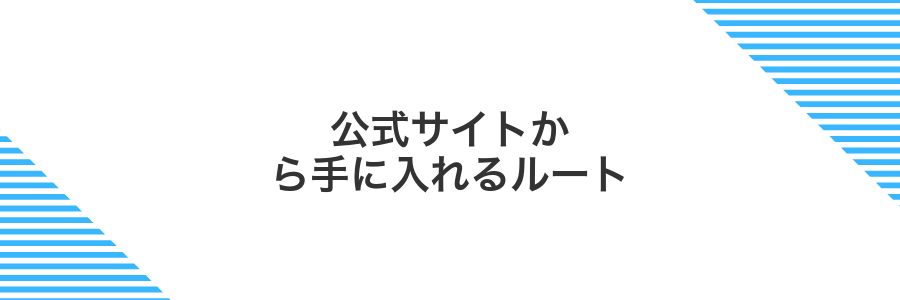 公式サイトから手に入れるルート