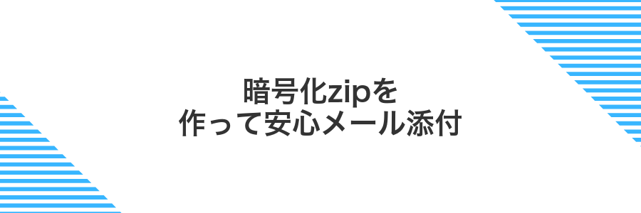 暗号化zipを作って安心メール添付