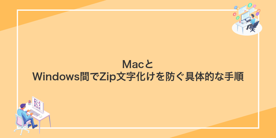 MacとWindows間でZip文字化けを防ぐ具体的な手順