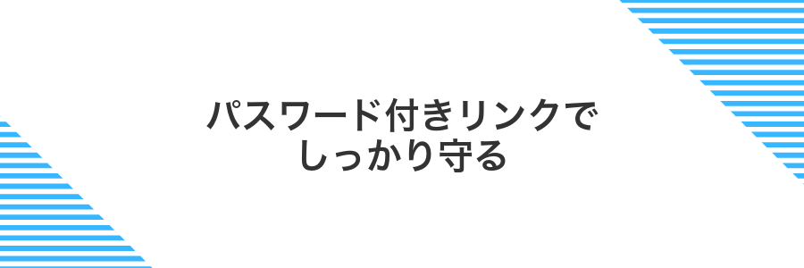 パスワード付きリンクでしっかり守る
