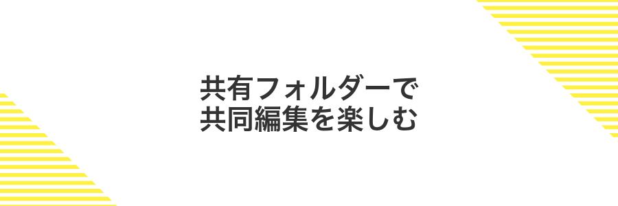 共有フォルダーで共同編集を楽しむ