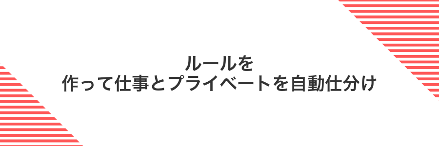 ルールを作って仕事とプライベートを自動仕分け