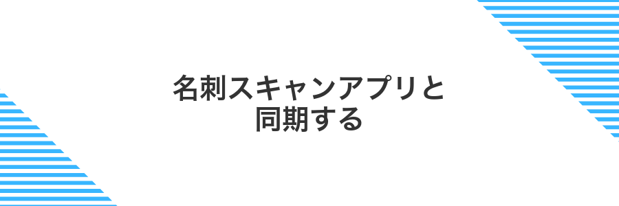 名刺スキャンアプリと同期する