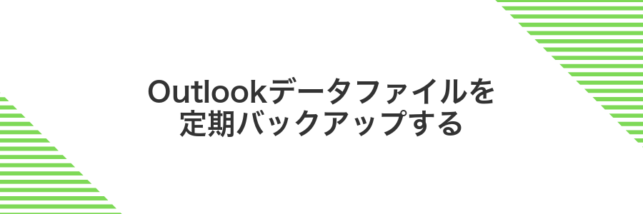 Outlookデータファイルを定期バックアップする