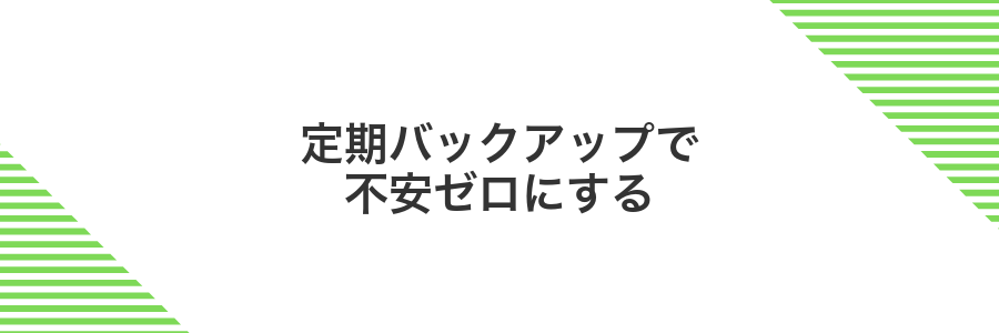 定期バックアップで不安ゼロにする