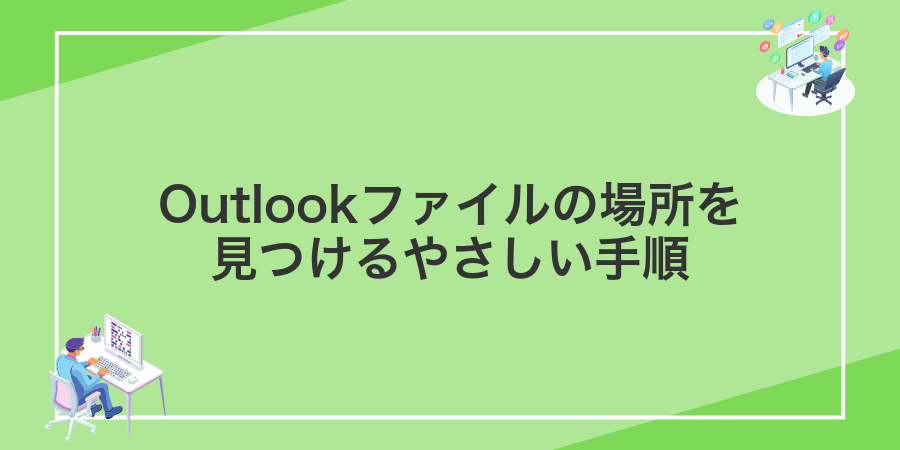 Outlookファイルの場所を見つけるやさしい手順