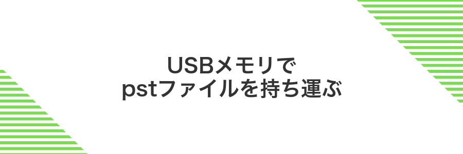 USBメモリでpstファイルを持ち運ぶ