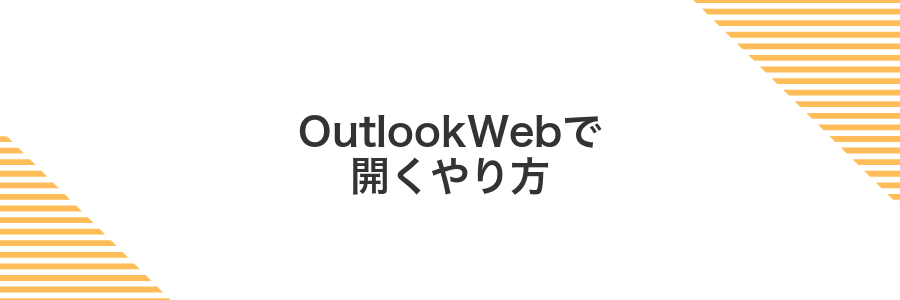 OutlookWebで開くやり方