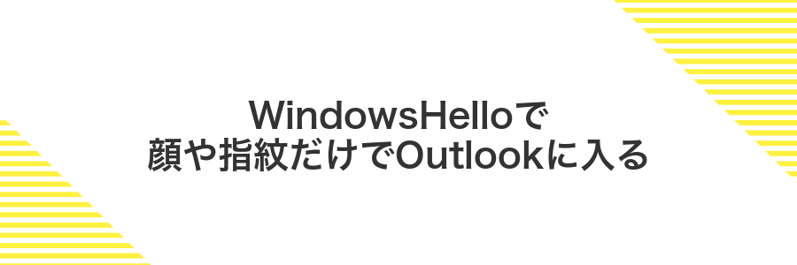 WindowsHelloで顔や指紋だけでOutlookに入る