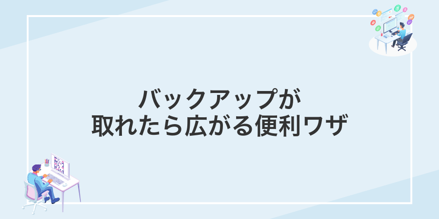 バックアップが取れたら広がる便利ワザ