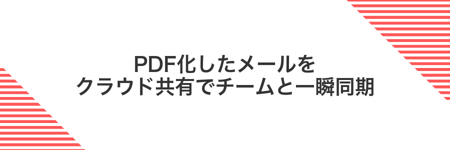 PDF化したメールをクラウド共有でチームと一瞬同期