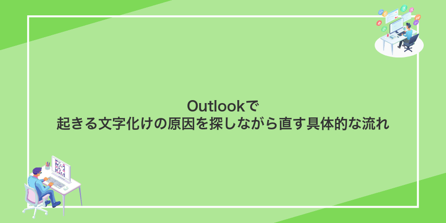 Outlookで起きる文字化けの原因を探しながら直す具体的な流れ