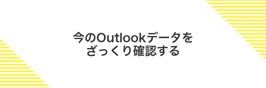 今のOutlookデータをざっくり確認する