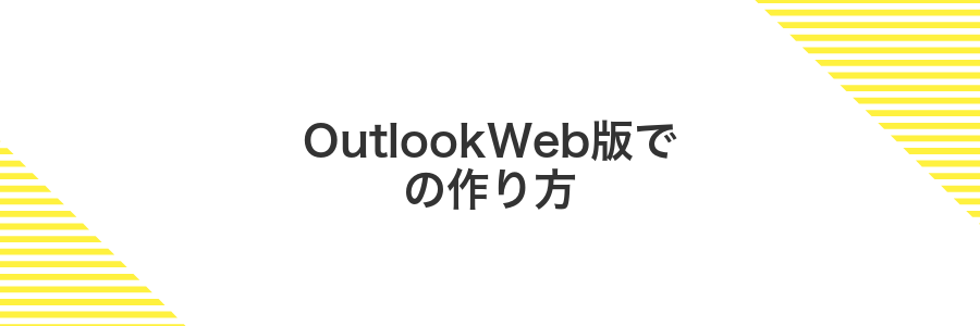 OutlookWeb版での作り方