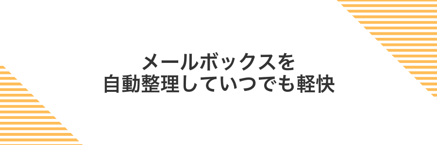 メールボックスを自動整理していつでも軽快