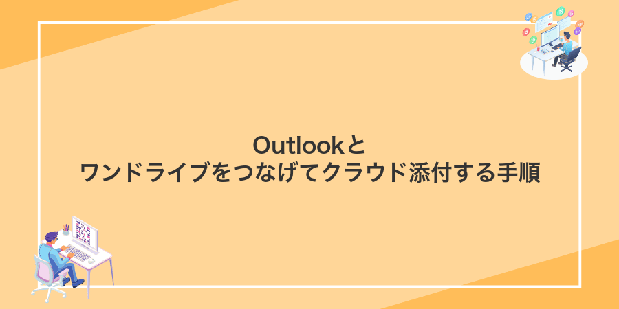 Outlookとワンドライブをつなげてクラウド添付する手順