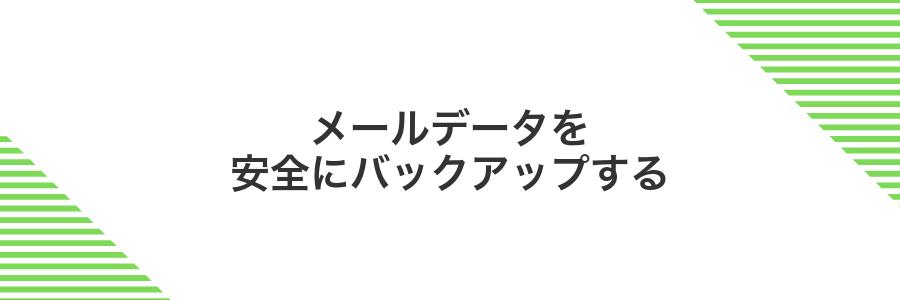メールデータを安全にバックアップする