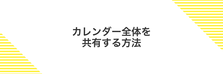カレンダー全体を共有する方法
