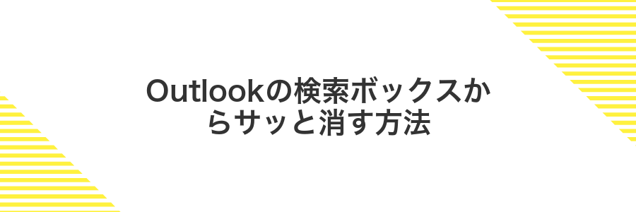 Outlookの検索ボックスからサッと消す方法