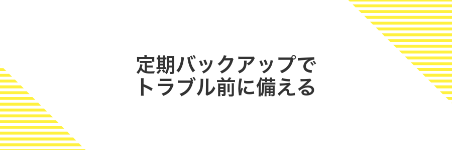定期バックアップでトラブル前に備える