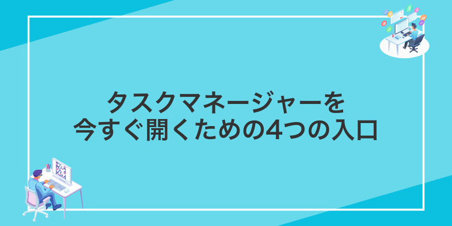 タスクマネージャーを今すぐ開くための4つの入口