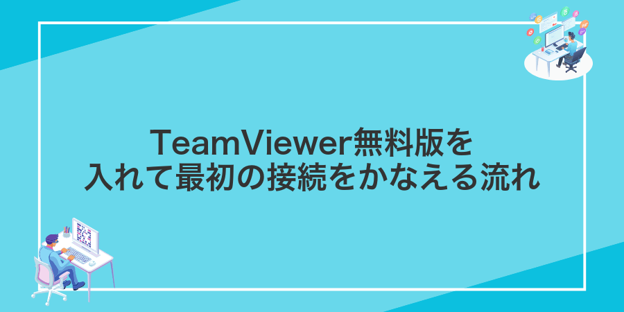 TeamViewer無料版を入れて最初の接続をかなえる流れ
