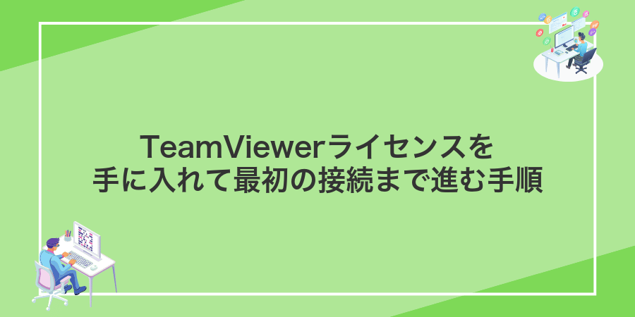 TeamViewerライセンスを手に入れて最初の接続まで進む手順