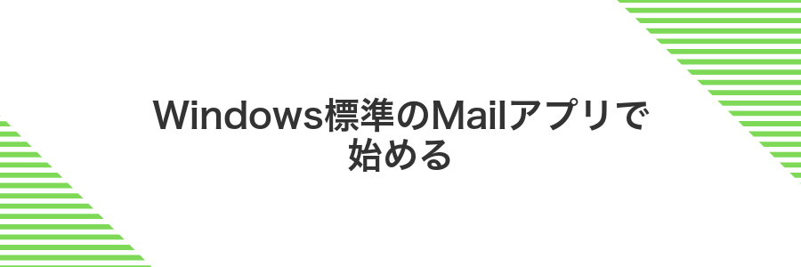 Windows標準のMailアプリで始める