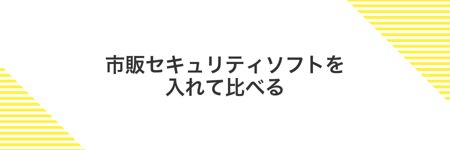 市販セキュリティソフトを入れて比べる