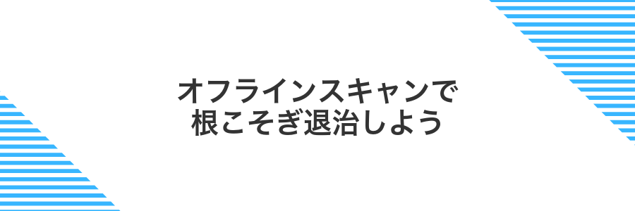 オフラインスキャンで根こそぎ退治しよう