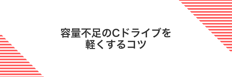 容量不足のCドライブを軽くするコツ
