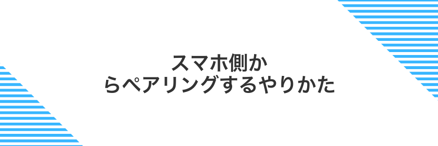 スマホ側からペアリングするやりかた