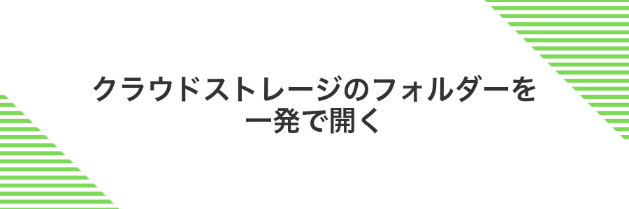 クラウドストレージのフォルダーを一発で開く