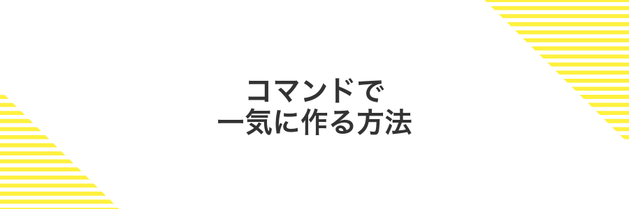 コマンドで一気に作る方法