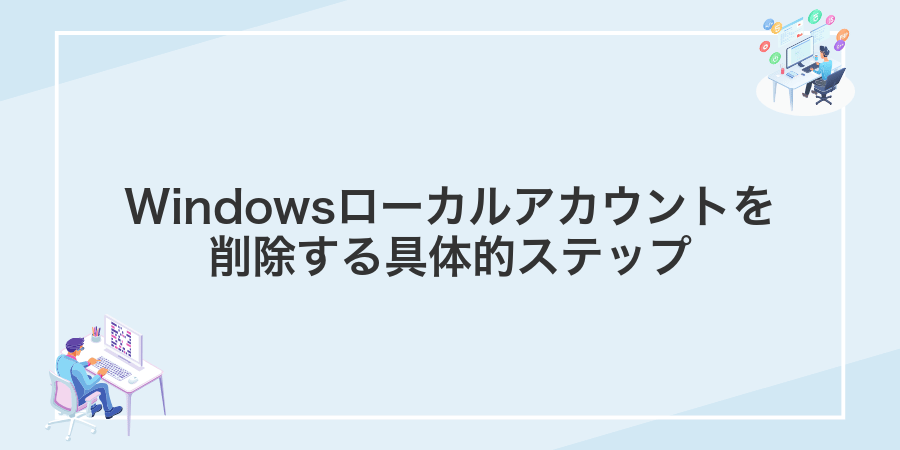 Windowsローカルアカウントを削除する具体的ステップ