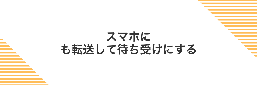 スマホにも転送して待ち受けにする