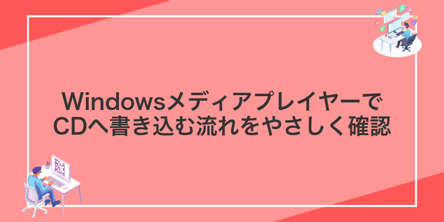 WindowsメディアプレイヤーでCDへ書き込む流れをやさしく確認