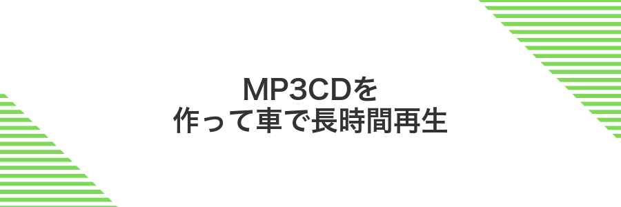MP3CDを作って車で長時間再生