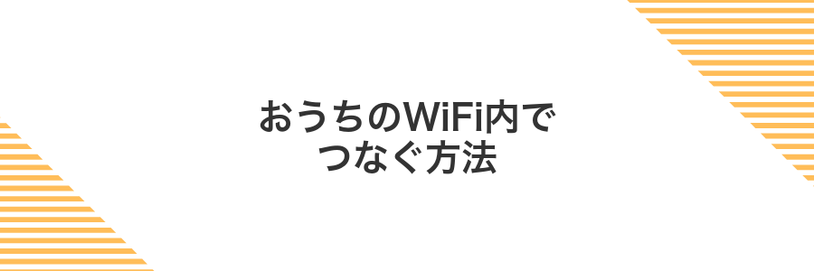 おうちのWiFi内でつなぐ方法