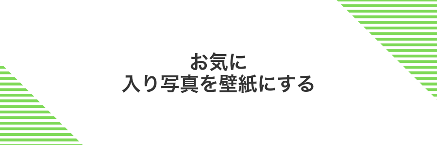 お気に入り写真を壁紙にする