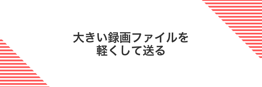 大きい録画ファイルを軽くして送る