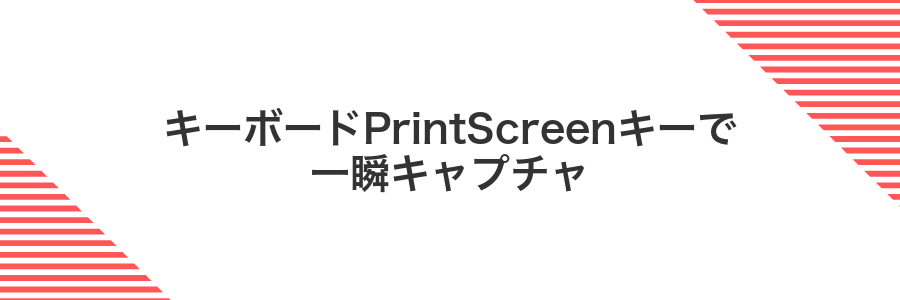 キーボードPrintScreenキーで一瞬キャプチャ