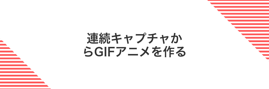 連続キャプチャからGIFアニメを作る