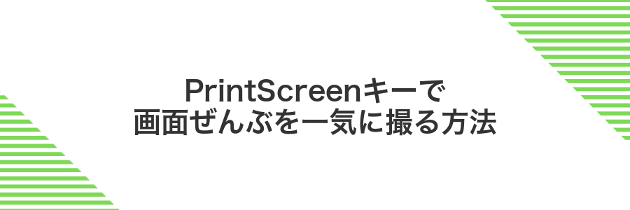 PrintScreenキーで画面ぜんぶを一気に撮る方法