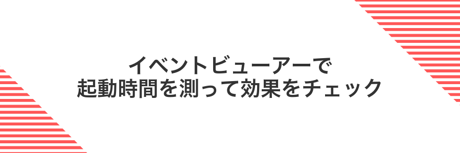 イベントビューアーで起動時間を測って効果をチェック