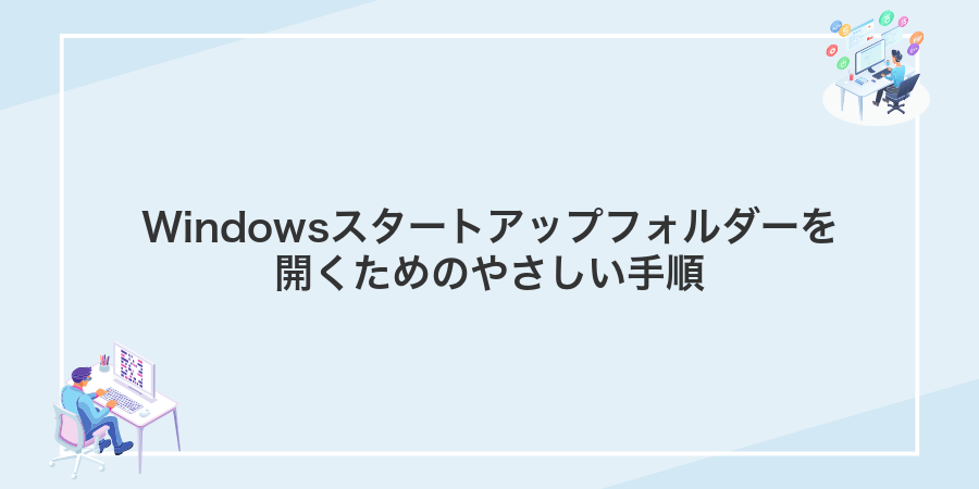 Windowsスタートアップフォルダーを開くためのやさしい手順