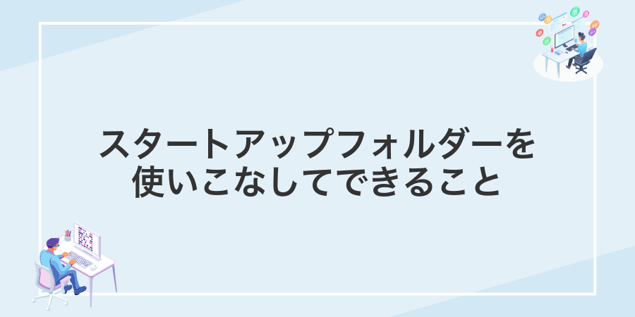 スタートアップフォルダーを使いこなしてできること