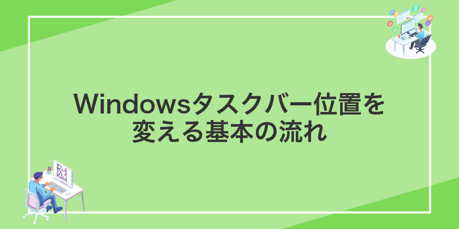 Windowsタスクバー位置を変える基本の流れ