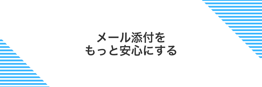 メール添付をもっと安心にする